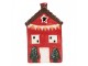 Decorative House With LED LED 6x6x11 Cm Red Ceramic - LED 6*6*10 cm Clayre & Eef