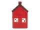 Decorative House With LED LED 6x6x11 Cm Red Ceramic - LED 6*6*10 cm Clayre & Eef