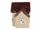 Decorative House With LED LED 6x8x8 Cm Beige Ceramic - LED 8*6*8 cm Clayre & Eef