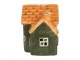 Decorative House With LED LED 6x8x8 Cm Green Ceramic - LED 8*6*8 cm Clayre & Eef