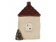 Béžový keramický LED domek Lamont - 7*6*10 cm Clayre & Eef