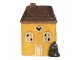 Žlutý keramický LED domek Lamont - 7*6*10 cm Clayre & Eef