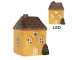 Žlutý keramický LED domek Lamont - 7*6*10 cm Clayre & Eef