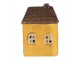 Žlutý keramický LED domek Lamont - 7*6*10 cm Clayre & Eef