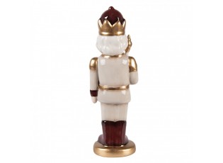 Béžová keramická dekorace Louskáček ChrisMs - 9*7*26 cm