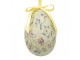 6ks dekorace závěsné vajíčko s květy Spring Egg - Ø 7*10 cm Clayre & Eef