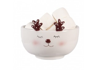 Keramický hrnek s mističkou jelen Deer - 12*12*18 cm / 250 ml / 250 ml