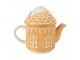 Tea For One Gingerbread House 550 Ml / 450 Ml Brown Ceramic - 19*12*23 cm / 550 ml / 450 ml Clayre & Eef