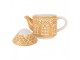 Tea For One Gingerbread House 550 Ml / 450 Ml Brown Ceramic - 19*12*23 cm / 550 ml / 450 ml Clayre & Eef