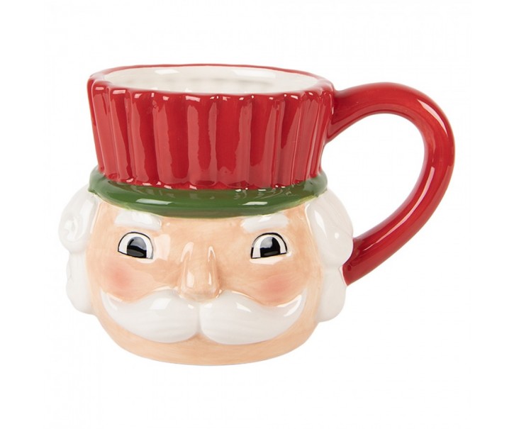 Keramický hrnek Louskáček Nutcracker - 14*11*10 cm / 350 ml Clayre & Eef