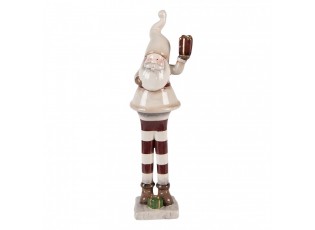 Béžová keramická dekorace Santa Claus ChrisMs - 9*8*30 cm