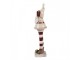 Béžová keramická dekorace Santa Claus ChrisMs - 9*8*30 cm Clayre & Eef