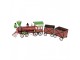 Červená kovová dekorace vláček Christmas Train - 168*30*47 cm Clayre & Eef