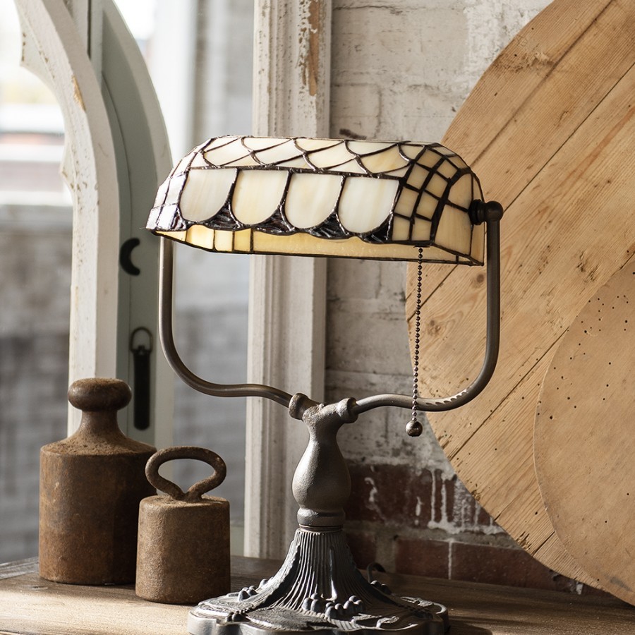 Stolní lampa Tiffany Tricia - 26*21*37 cm E27 / Max 60W