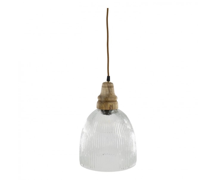 Závěsné skleněné světlo Mirabelle - Ø 23*33 cm Chic Antique