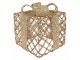 Christmas Decoration With LED Lighting Gift 25 / 20 / 15 Cm Gold Colored Metal - (3) 25*25*30 / 20*20*24 / 15*15*17 cm / 6*AA Clayre & Eef