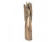 Zlatá antik kovová dekorace anděl Christmas Angel - 17*10*46 cm Clayre & Eef