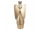 Zlatá antik kovová dekorace anděl Christmas Angel - 17*10*39 cm Clayre & Eef