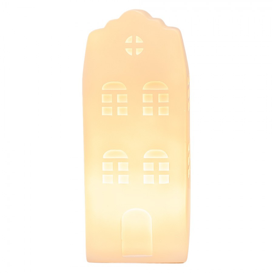 Kids Night Light House LED 9x9x21 Cm White Plastic - LED 9*9*21 cm
