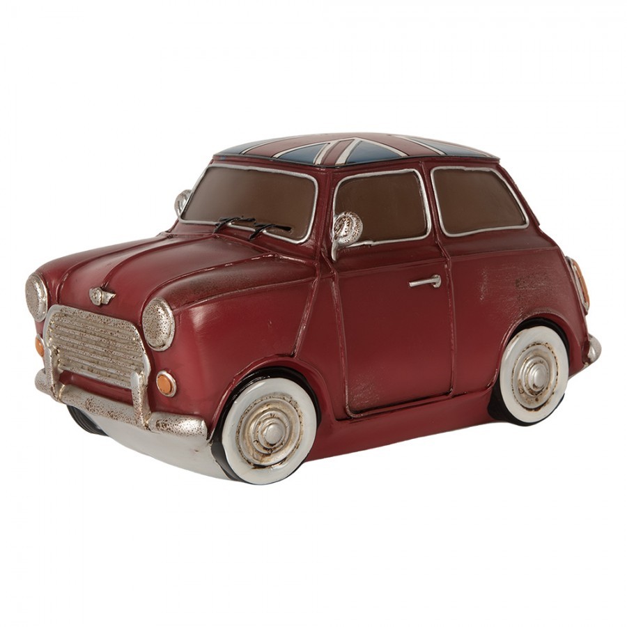 Dětská stolní LED lampička červené auto Fiat - 23*14*12 cm
