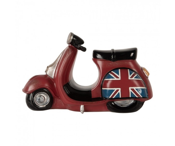 Dětská stolní LED lampička červený skútr Scooter - 27*10*16 cm Clayre & Eef