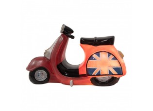 Dětská stolní LED lampička červený skútr Scooter - 27*10*16 cm