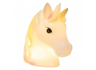Dětská stolní LED lampička bílý jednorožec Unicorn - 22*14*24 cm