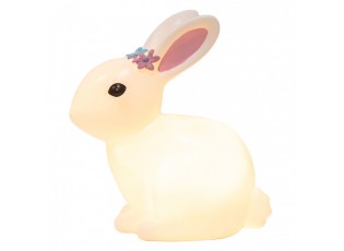 Dětská stolní LED lampička bílý králíček Rabbi - 21*13*22 cm