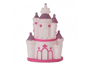 Dětská stolní LED lampička růžový zámek Castle - 16*11*24 cm