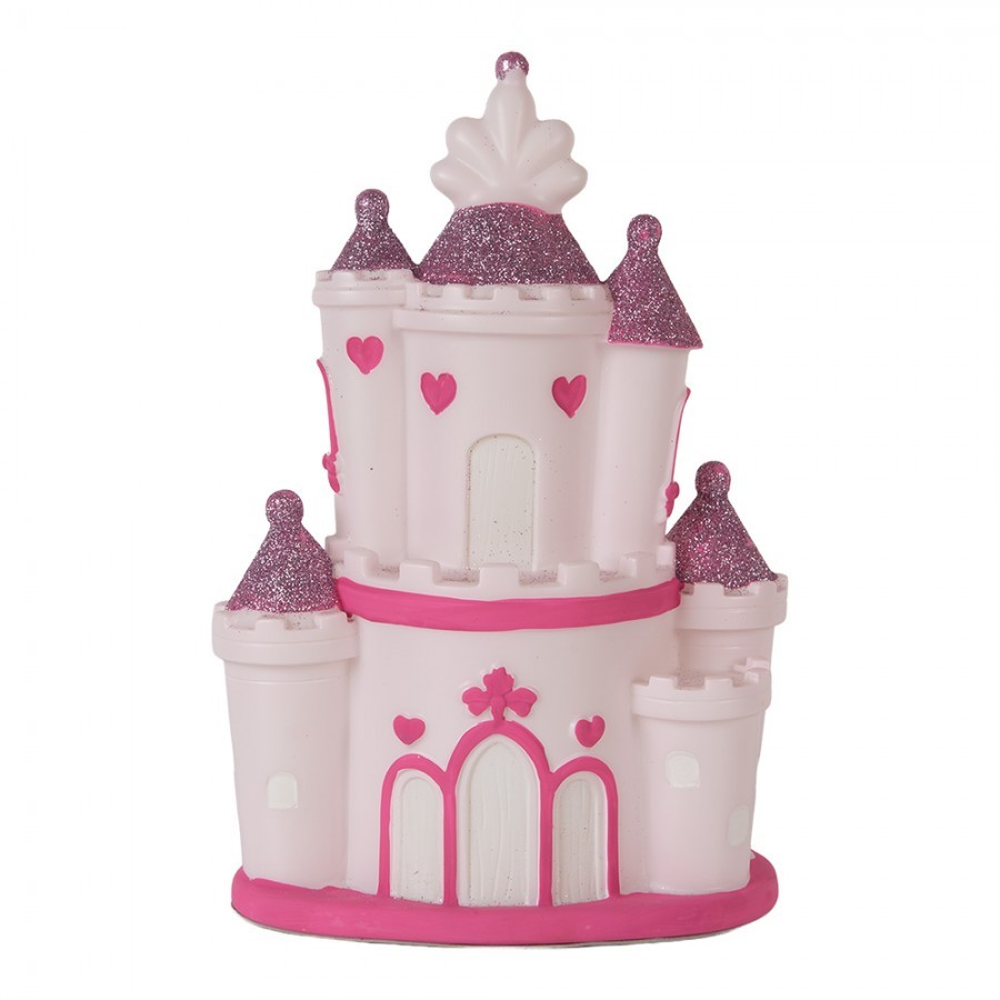 Dětská stolní LED lampička růžový zámek Castle - 16*11*24 cm