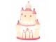 Dětská stolní LED lampička růžový zámek Castle - 16*11*24 cm Clayre & Eef