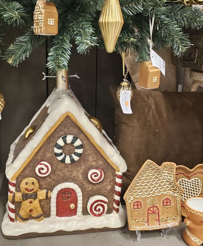 Stojan na stromek perníková chaloupka Gingerbread - 37*26*47 cm
