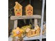 Perníková LED chaloupka Gingerbread Cott - 7*6*9 cm Clayre & Eef