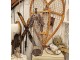 Hnědá antik kovová dekorace svícen anděl Brocante - 28*19*75 cm Clayre & Eef