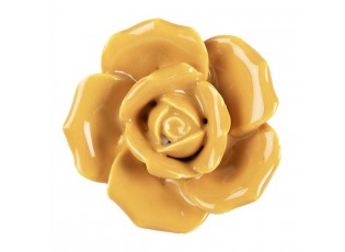 Nábytková úchytka Žlutá růže – Ø 4 cm