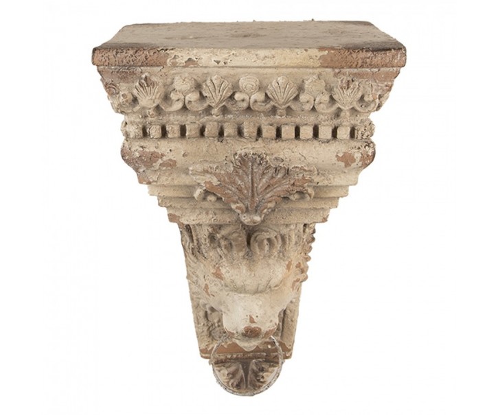 Béžový antik nástěnný podstavec v barokním stylu Baroque - 20*20*30 cm Clayre & Eef