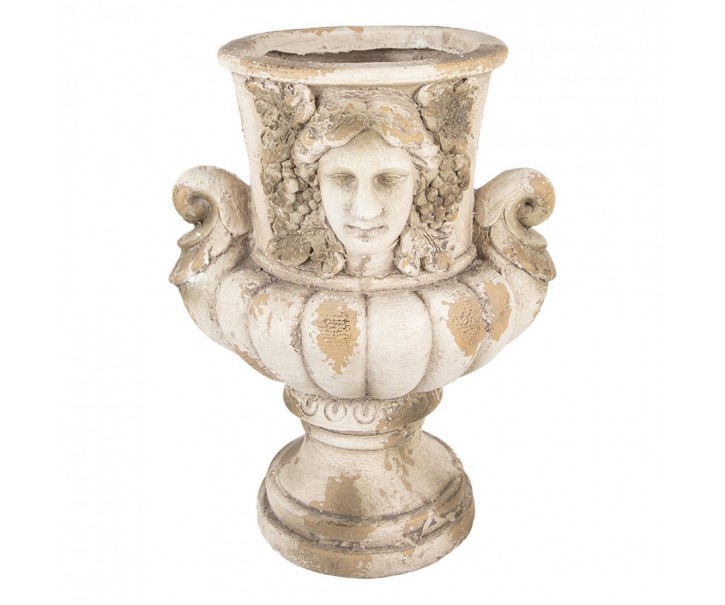 Béžový antik květináč v barokním stylu Baroque - 36*38*50 cm Clayre & Eef