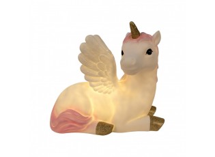 Dětská stolní LED lampička bílý jednorožec Unicorn - 41*25*40 cm