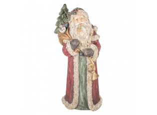 Červená vánoční dekorace Santa - 35*28*83 cm