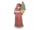 Červená vánoční dekorace Santa - 35*28*83 cm Clayre & Eef