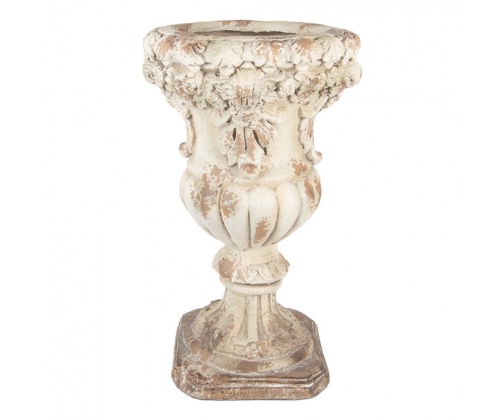 Béžový antik květináč v barokním stylu Baroque - Ø 35*56 cm Clayre & Eef