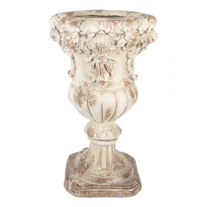 Béžový antik květináč v barokním stylu Baroque - Ø 35*56 cm