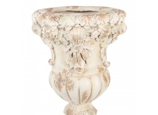 Béžový antik květináč v barokním stylu Baroque - Ø 35*56 cm