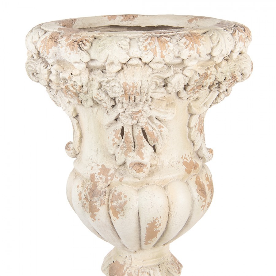 Béžový antik květináč v barokním stylu Baroque - Ø 35*56 cm