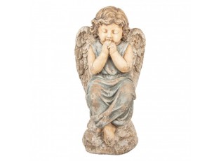 Béžová dekorační antik socha anděla Angel - 32*23*56 cm