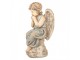Béžová dekorační antik socha anděla Angel - 32*23*56 cm Clayre & Eef