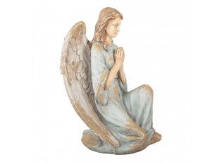 Béžová antik dekorace socha anděl Angel Baroque - 34*36*55 cm