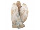Béžová antik dekorace socha anděl Angel Baroque - 34*36*55 cm Clayre & Eef