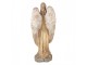 Béžová antik dekorace socha anděl Angel Vintage - 28*22*71 cm Clayre & Eef