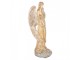 Béžová antik dekorace socha anděl Angel Vintage - 28*22*71 cm Clayre & Eef